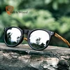 Gafas de sol polarizadas de marca HU WOOD, gafas de sol con montura de plástico para hombre, gafas de sol ovaladas a la moda con cristales tipo espejo UV400 GR8003 ► Foto 1/6