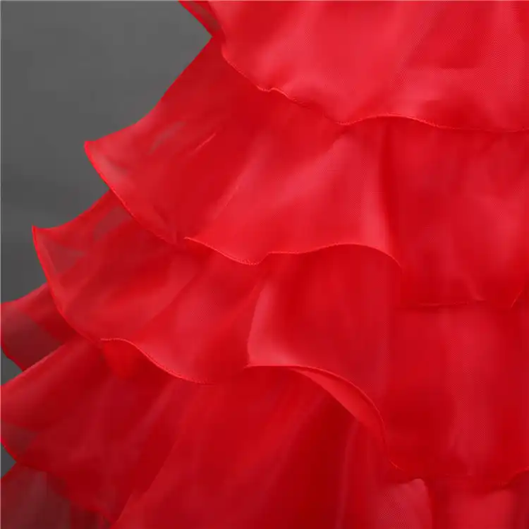 red and white frock design