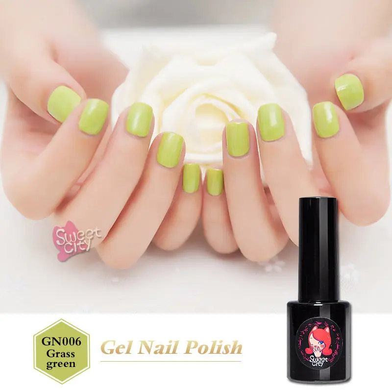 Sweet City 2016 NEW 10ml High Quality Glass Green Peelable Gel Nail Polish Long-lasting Soak Off UV LED Beauty Art Tools | Красота и