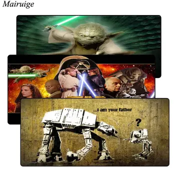 

Mairuige Star War Movie Large White Lockedge Gaming Mouse Pad For Laptop Computer Keyboard Pad Desk Cup Pad For Dota 2 CSGO LOL