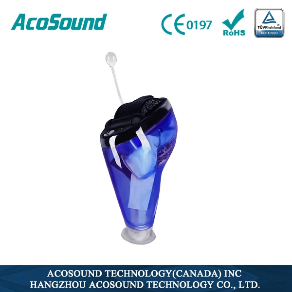 AcoSound 610IF невидимые Цифровые слуховые аппараты CIC 6 каналов слуховой аппарат звукоусилители слуховой усилитель инструменты для ухода за ушами - Цвет: left ear