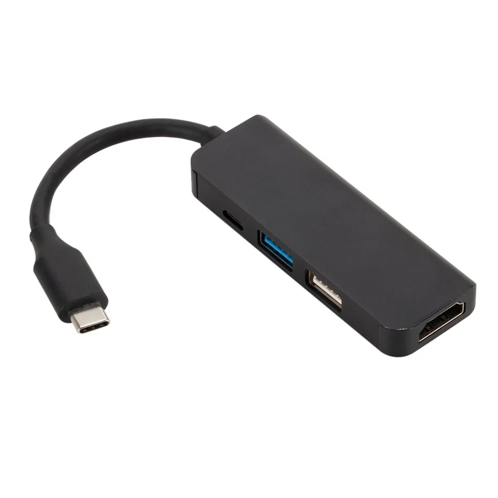 

OMESHIN Hub Type C To MicroUSB 3.0/2.0 Adapter 4-Port Splitter HDMI Support Samsung Portable Multifunctional Expander