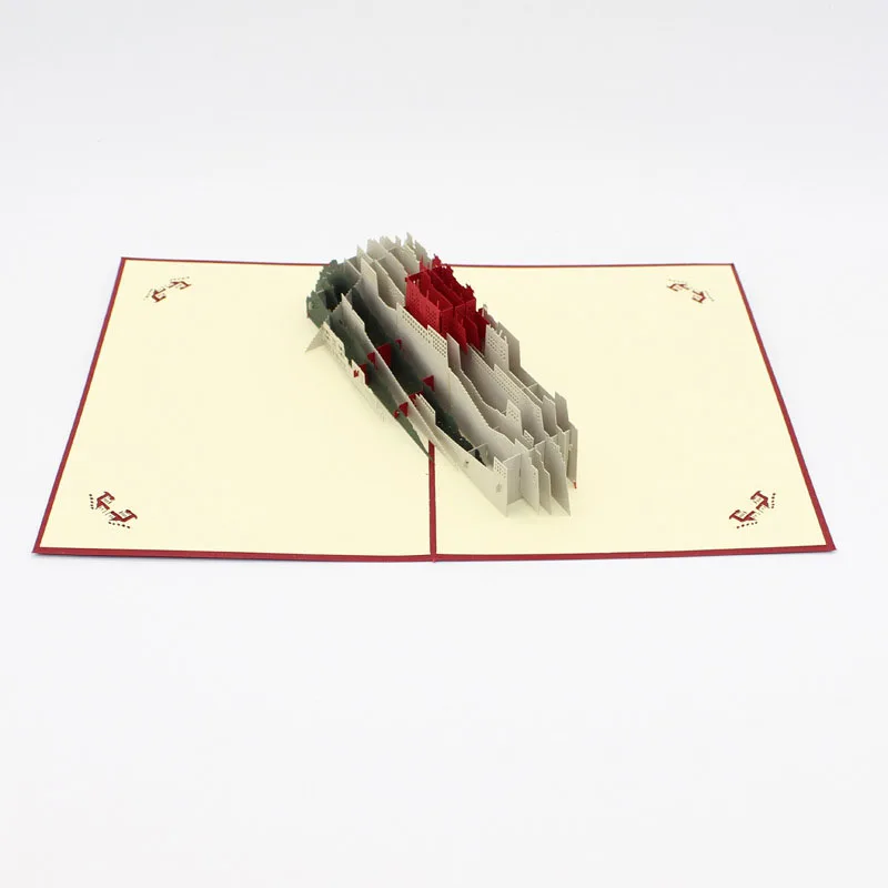  3D Laser Cut Handmade Carving China Tibet Potala Palace Paper Invitation Greeting Cards PostCard Cr - 32793410939