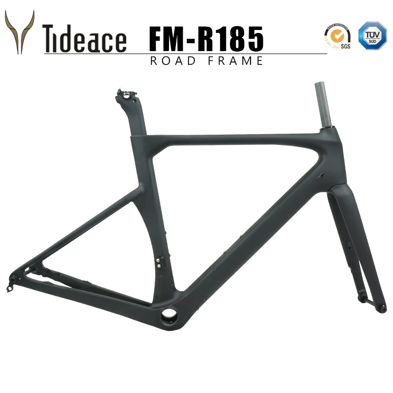 

2019 disc brake carbon fiber road frame 142*12mm UD carbon road bike frame Di2 carbon fiber bicycle frameset 50/53/56/59cm