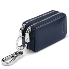 Набор ключей с крокодиловым узором мужская Кожаная двойная молния Топ Кожа прозрачный skylight Автомобильный ключ пакет