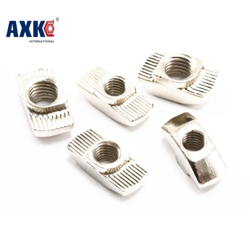 T nut Hammer Head Nut M6 Connector Nickel Plated for 30 series Slot