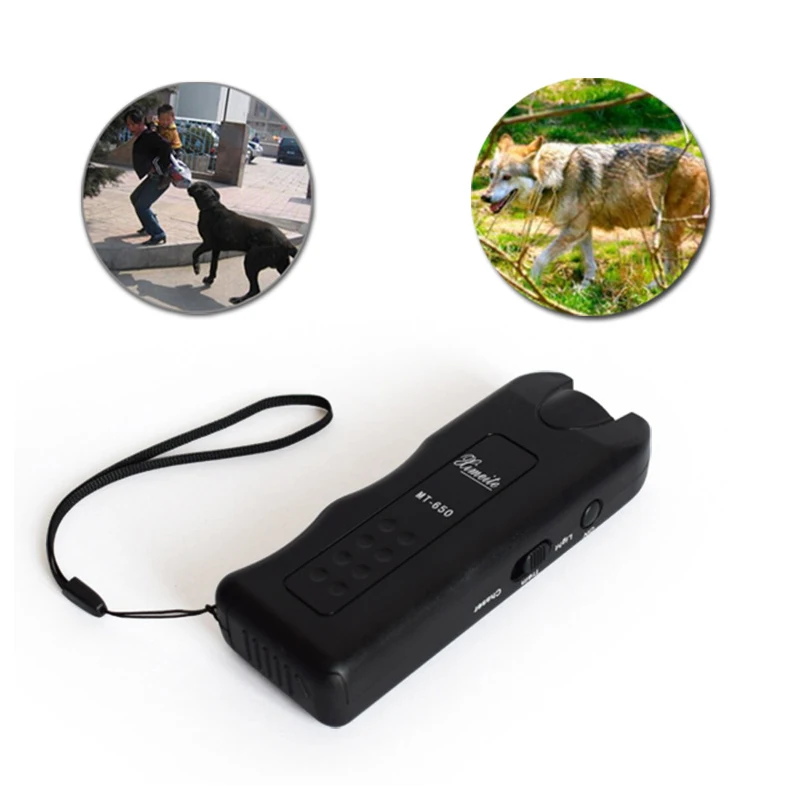

Portable Ultrasonic Dog Repeller Outdoor Pets Supply Anti Barking Control Device Stop Barking Electronic Device LED Pet Product