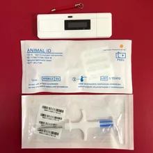 Сканер микрочипов 134,2 кГц рыбий черепаха считыватель rfid-меток для животных с 2 шт. injector1.25* 7 мм