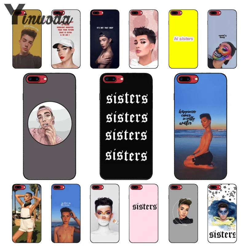 

Yinuoda James Charles X Blank Canvas Coque Shell Phone Case for iPhone X XS MAX 6 6s 7 7plus 8 8Plus 5 5S SE XR