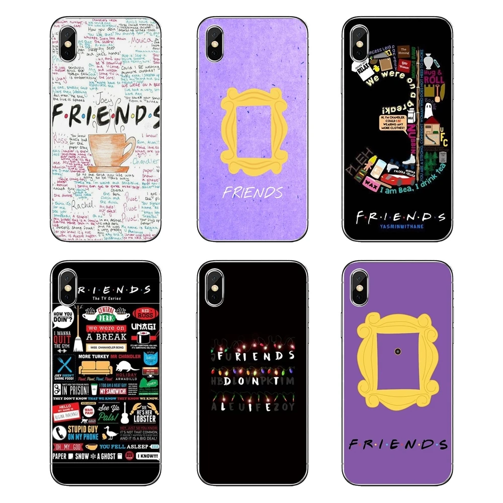 Transparent Soft Shell Covers For Samsung Galaxy A5 A6 A7 A8 A9 J4 J5 J7 J8 2017 2018 Plus Prime Funny Tv Show Friends |