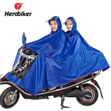 HEROBIKER, мотоциклетный плащ, водонепроницаемый дождевик, мотоциклетный дождевик, скутер, дождевик, мотоцикл, два человека