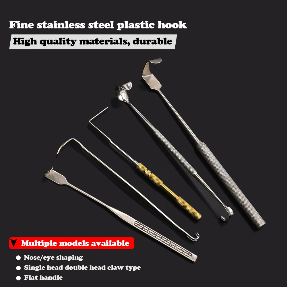 Nose shaping hook L-shaped right angle pull hook mandibular angle double head pull Nose shaping hook L-shaped right angle pull hook mandibular angle double head pull
