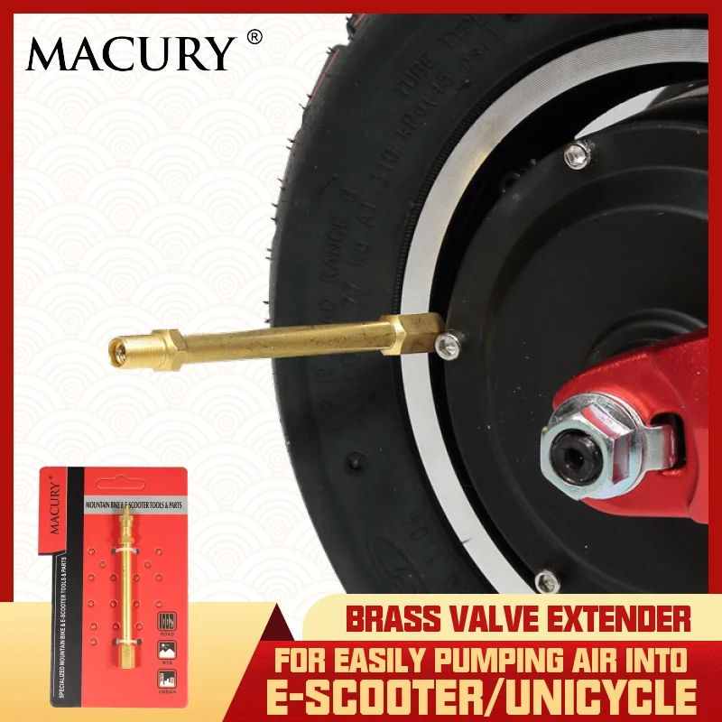 Macury 8,5 × 2 дюйма шина и внутренняя трубка только для Xiaomi Mijia M365 электрический скутер надувная шина для центрального движения колеса шины - Цвет: valve extender 1pcs