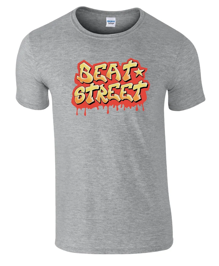 BEAT STREET/футболка с граффити в стиле ретро топ надписью Breakdance Wild Style Rock Steady Crew новые