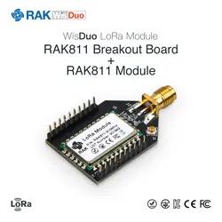 RAK811 с открытым исходным кодом развитию LoRa модуль Wi-Fi быстро Тесты Breakout совета крошечный маленький Размеры 3,3 V SMA + IPX 868/915 МГц Q108