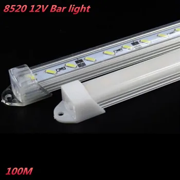 

100M 8520 SMD led strip lights 12v led desk lamp with hard light bar led rigid bar 24W/M ultra bright Strip Light led tube Luz