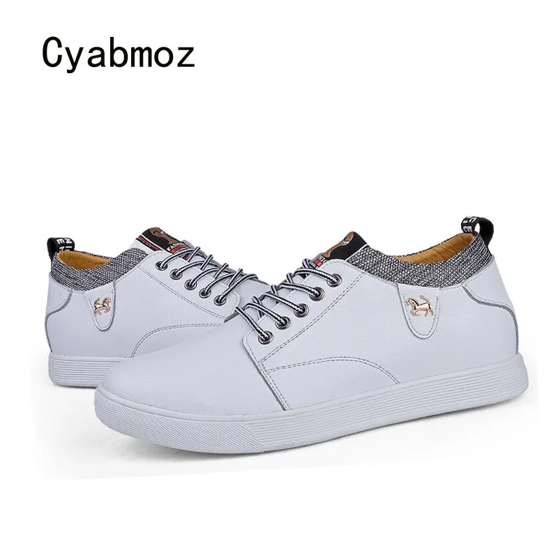 Cyabmoz/Мужская обувь на платформе увеличивающая рост Модная удобная мужская