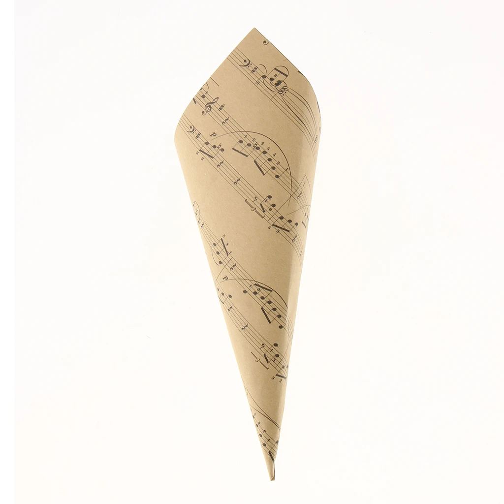 MagiDeal  50Pcs Wedding Confetti Paper Cones Bouquet Candy Sweet Flower Packing Vintage sweet Dried Flower DIY Crafts Favors