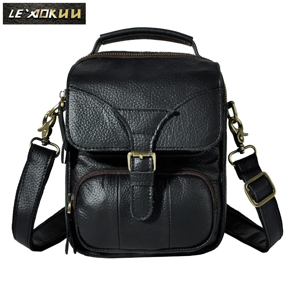 

Original Leather Male Design Casual Shoulder Messenger Crossbody bag Multifunction Fashion Mochila Satchel School Tote bag 2074b