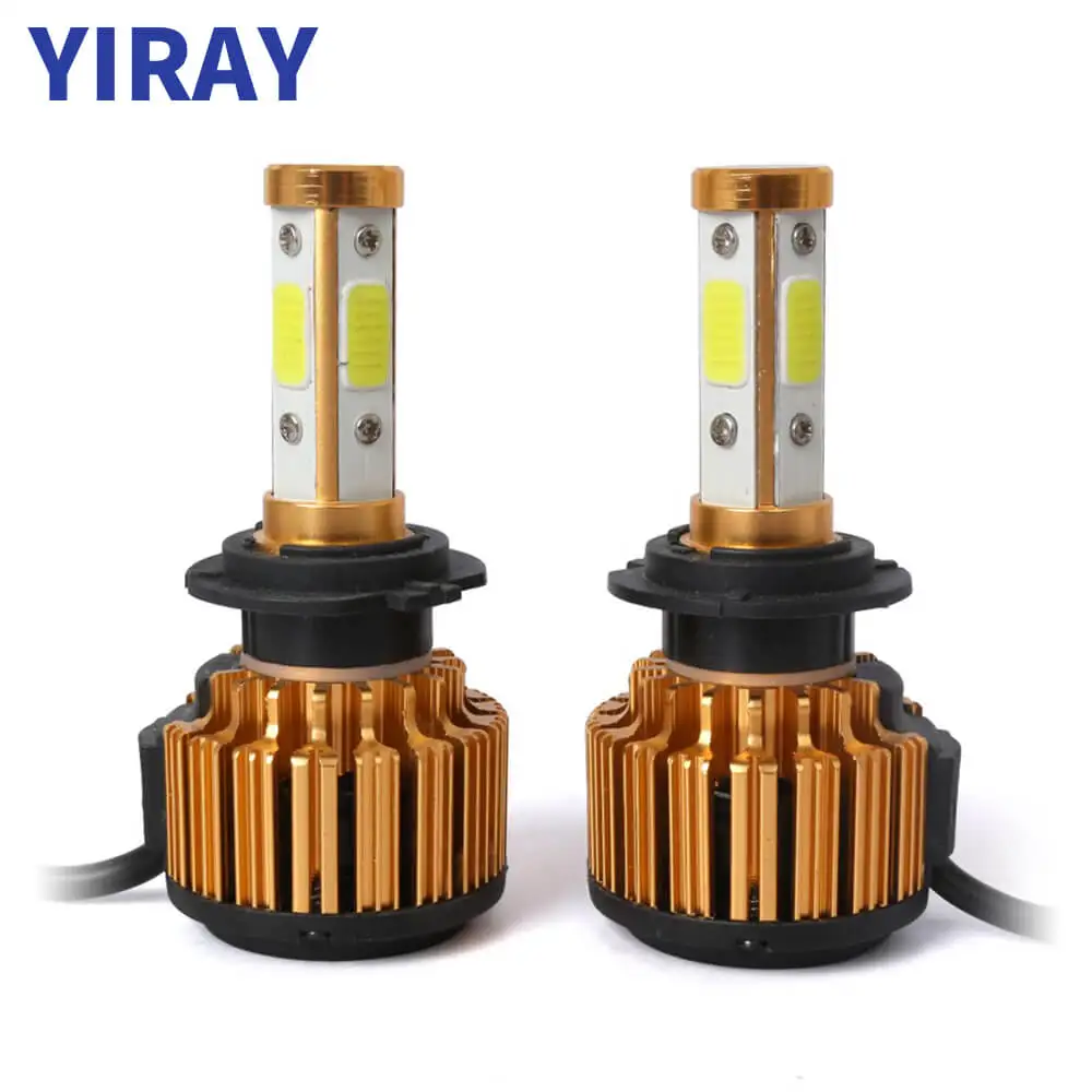 

YIRAY 2PCS LED H4 H7 LED Headlight Bulbs Canbus 9005 HB3 H10 9006 HB4 H13 H11 9004 9012 Auto Bulb 100W 8000LM 6500k COB Chip