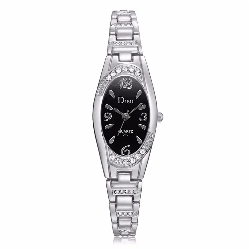 Luxury Women Watch Rose Gold Plated Women's Elegant Rhinestone Bracelet Fashion Dress Wrist Watches Clock reloj mujer D31 (6)