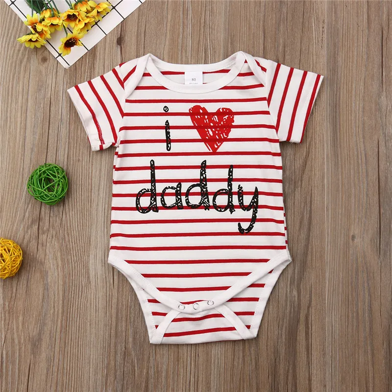 Детский комбинезон для мальчиков и девочек с надписью I love Papa|Боди малышек| |