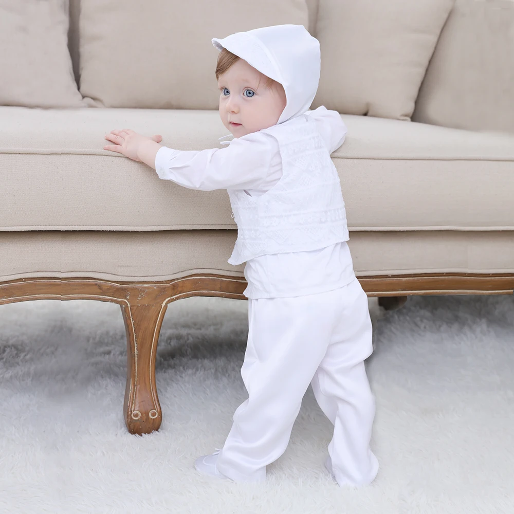 Gooulfi/официальная одежда для маленьких мальчиков с белым галстуком-бабочкой; комплект одежды для новорожденных мальчиков; комплект из 5 предметов; осенняя одежда для маленьких мальчиков
