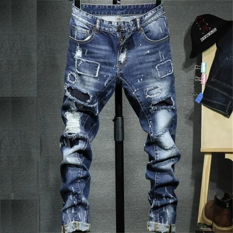 Eviayapjh Comprar 2018 Nuevo Jeans Rasgados Para Hombres Temor De