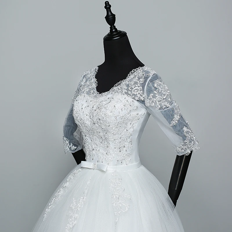 Velnosa Hoa по доступной цене, элегантное платье принцессы для регулировки кружевное платье с рукавом «Три четверти» Свадебные платья с аппликацией Свадебные Платья vestidos de noiva
