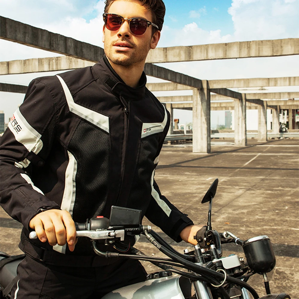 DUHAN для мужчин Мотоциклетная Куртка Мото штаны костюм Защитное снаряжение весна лето дышащая сетка туристический комплект одежды Броня