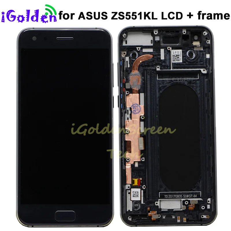 

For ASUS ZenFone 4 Pro ZS551KL LCD Display Touch Screen Digitizer Assembly 5.5" For ASUS ZenFone4 Pro ZS551KL lcd with frame