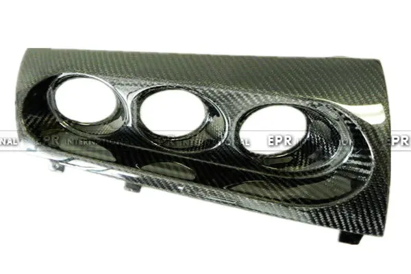

For Mitsubishi Evolution EVO 10 Carbon Fiber M7 Style Triple Gauge Pod Holder 60mm RHD Glossy Fibre Accessories Trim Car-Styling
