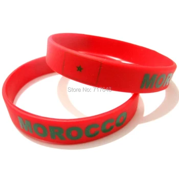 

100pcs Morocco wristband silicone bracelets free shipping by FEDEX