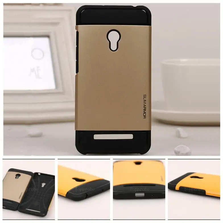 New Anti knock SLIM ARMOR protective cover for Asus zenfone 5 cell phone silicone case of 10th