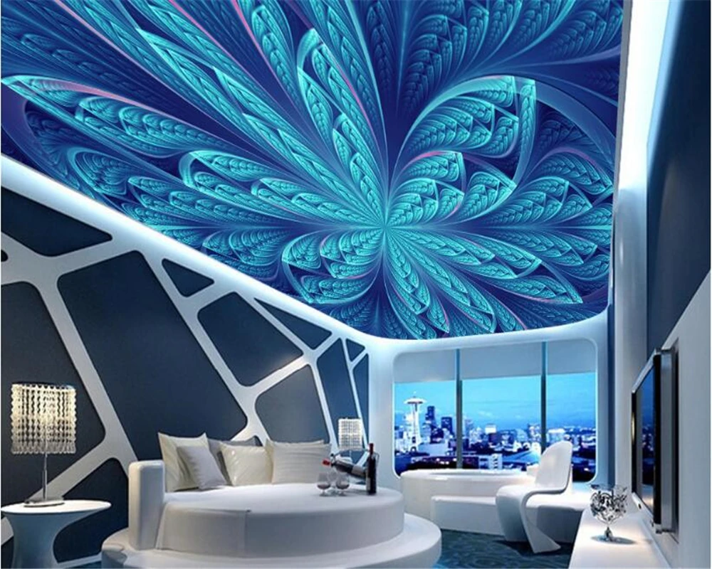 

beibehang Can be customized fashion wallpaper hanging on the wall fresh ethnic style bedroom living room ceiling 3d wallpaper