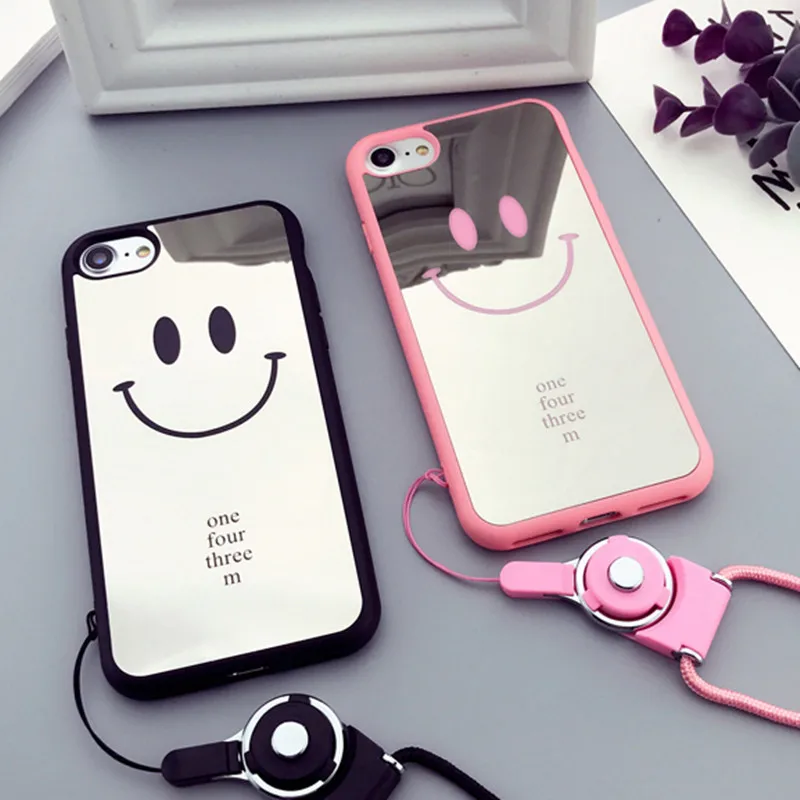XINHU Mirror Smile Phone Case for Apple iphone 7 case Cute
