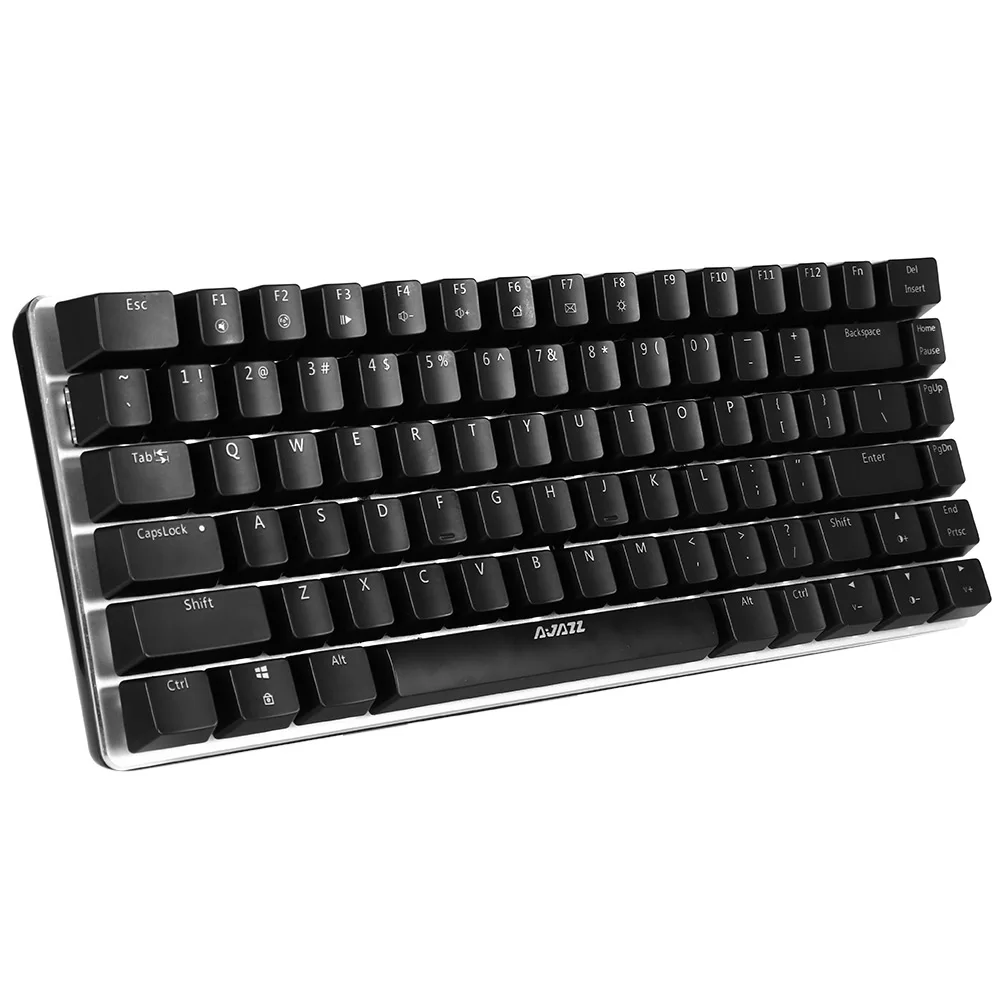 Оригинальный Ajazz AK33 подсветка Mechaincal игровая клавиатура синий переключатель 82