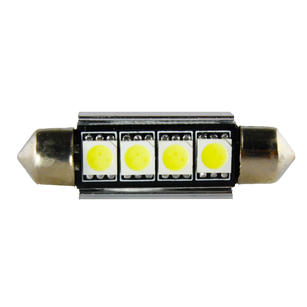 4 шт. 41 мм 4SMD 5050 светодиодные под шину CANBUS для автомобиля интерьер свет авто Купол