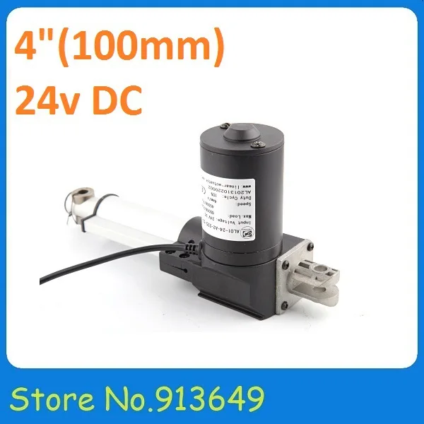 Линейный привод нагрузки 24 В 100 мм/4 дюйма 6000N/600 кг/1320LBS 1 шт.|linear actuator|actuator linear24v actuator