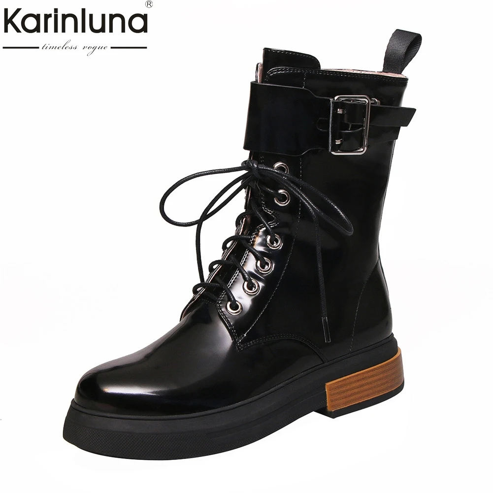 

Fashion cool top quality chunky heels leisure women shoes boots belt buckle shoes woman casual autumn winter ankle boots