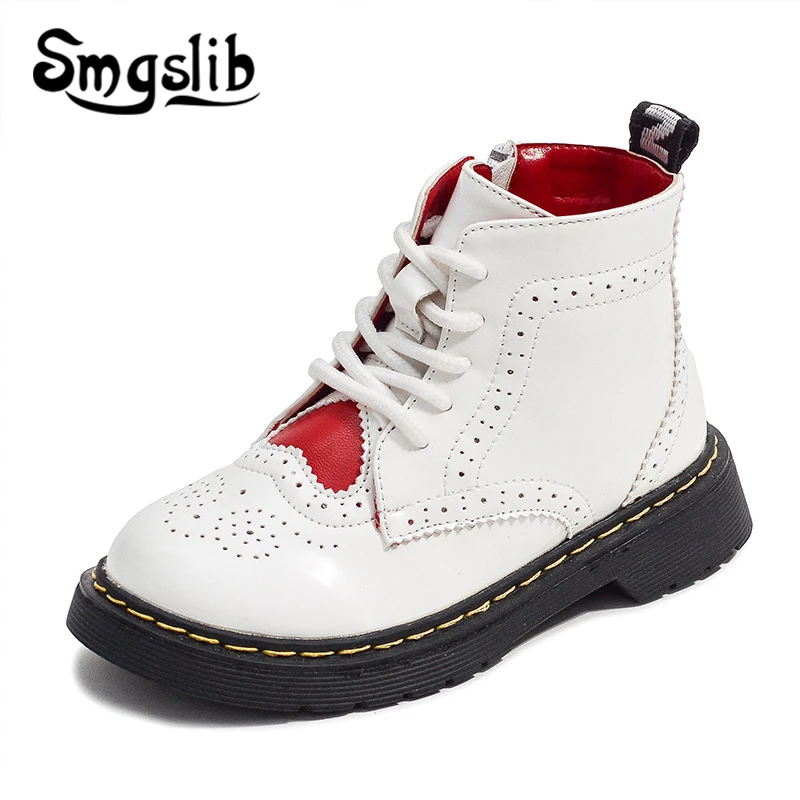 

Girls Brown Ankle Boots For Children Toddler Fashion Martin Boots 2018 Winter Genuine Leather Boys Shoe Baby Kids Black Boots