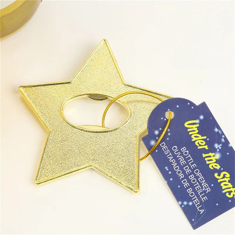 Alloy Bottle Opener Star Shape Alloy Tool Wedding Party Gift Souvenirs Kitchen Accessories Home Decor 30MR0104