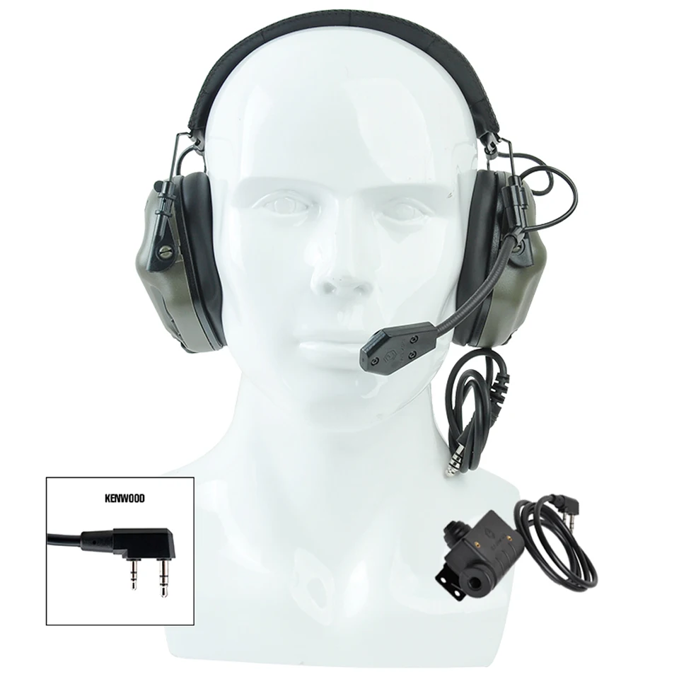 Fone de Ouvido Ptt para Cancelamento Earmor Tático Conjunto Ruído Fones Comunicação Aviação Militar Softair Tiro & 14 Cheap Fones de Ouvido tático & Acessórios