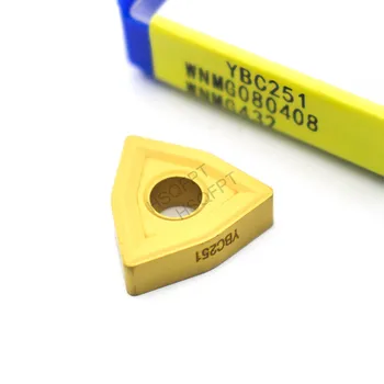 

10Pcs WNMG080408 YBC251/WNMG080412 YBC251 External Turning Tools Carbide inserts Cutting Tool CNC Tools Lathe tools