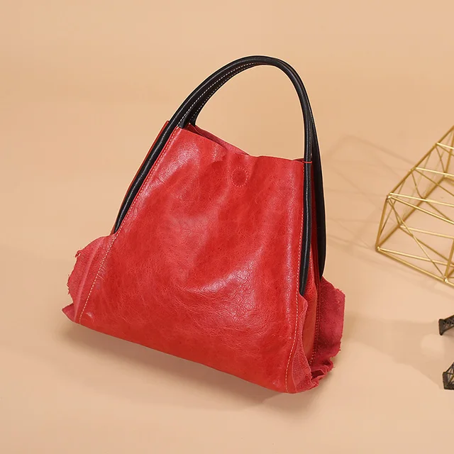 Новые дизайнерские женские сумки из натуральной кожи, женская сумка, стильная женская сумка, высокое качество, женские сумки из коровьей кожи, женские сумки - Цвет: red