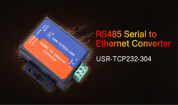 USR-TCP232-304 последовательный RS485 к TCP/IP Ethernet сервер конвертер Модуль со встроенной веб-странице DHCP/DNS с адаптером