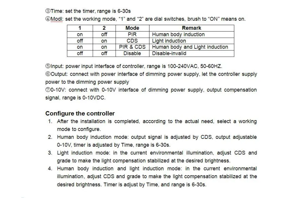 Новейший 0-10VDC контроллер компенсации освещения