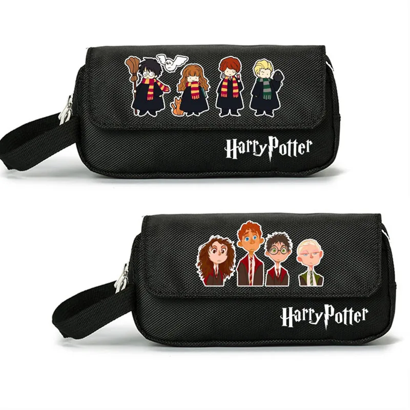 

Harri Potter Large Pencil Bag Hogwarts kawaii pencil case Christmas Gift Bags Small School Bags High Quality Stationery Storage