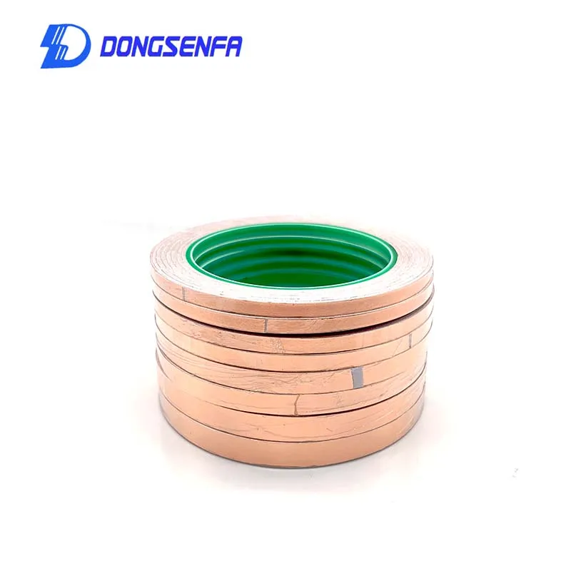Двухсторонняя клейкая лента DONGSENFA 20 м медная фольга проводящая из чистой меди