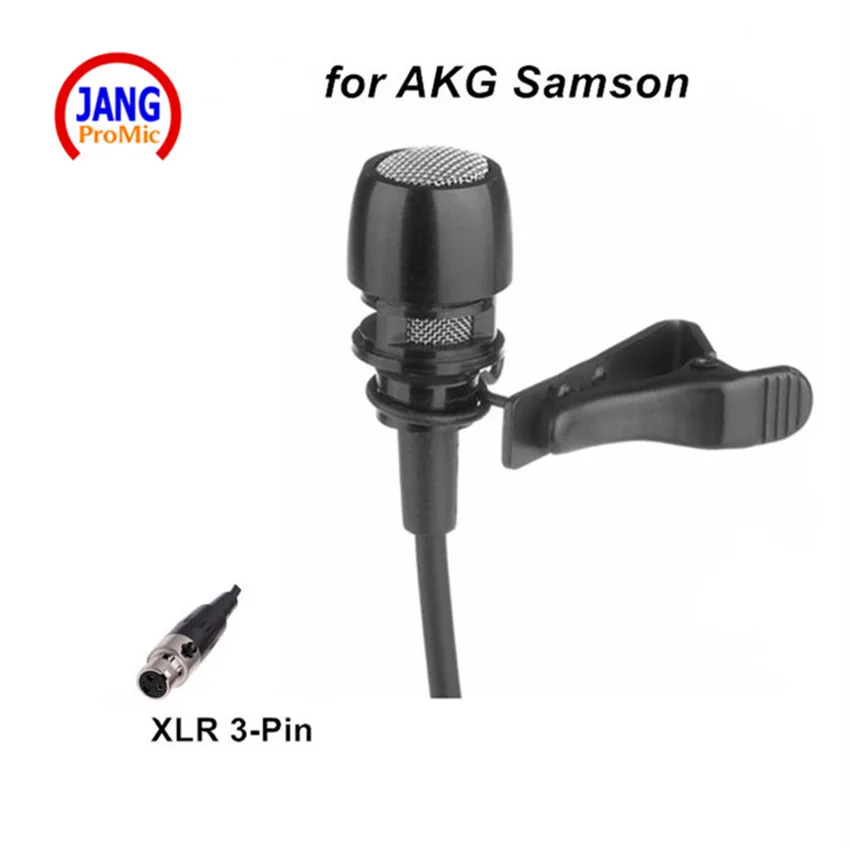 

Profect Lapel Condenser Microphone Lavalier Transmitter Microfone for AKG Samson Wireless System XLR 3Pin Mini Microfono